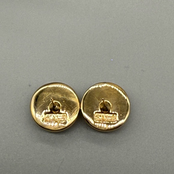 Elegant Gold and Clear Crystals Y Necklace and Earrings By Swarovski and S.A.L. - Picture 9 of 9